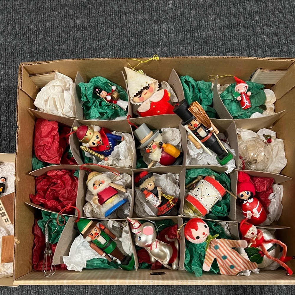 Vintage Christmas Ornaments-Steinbach, Erzgibirge, Japan